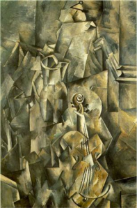 Violin  and  Pitcher” Georges Braque Oil on canvas 1910 