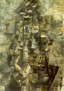 Man with guitar George Braque Oil on canvas 1911   